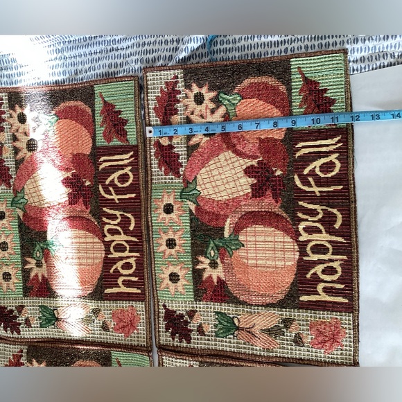 Thanksgiving Cloth Placemats - vintage size 17 x 12 - Picture 4 of 4